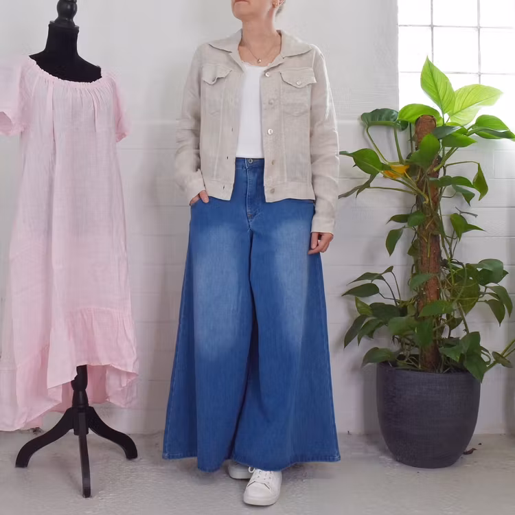 Linnejacka BEIGE