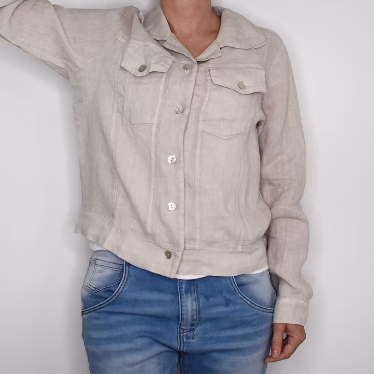 Linnejacka BEIGE
