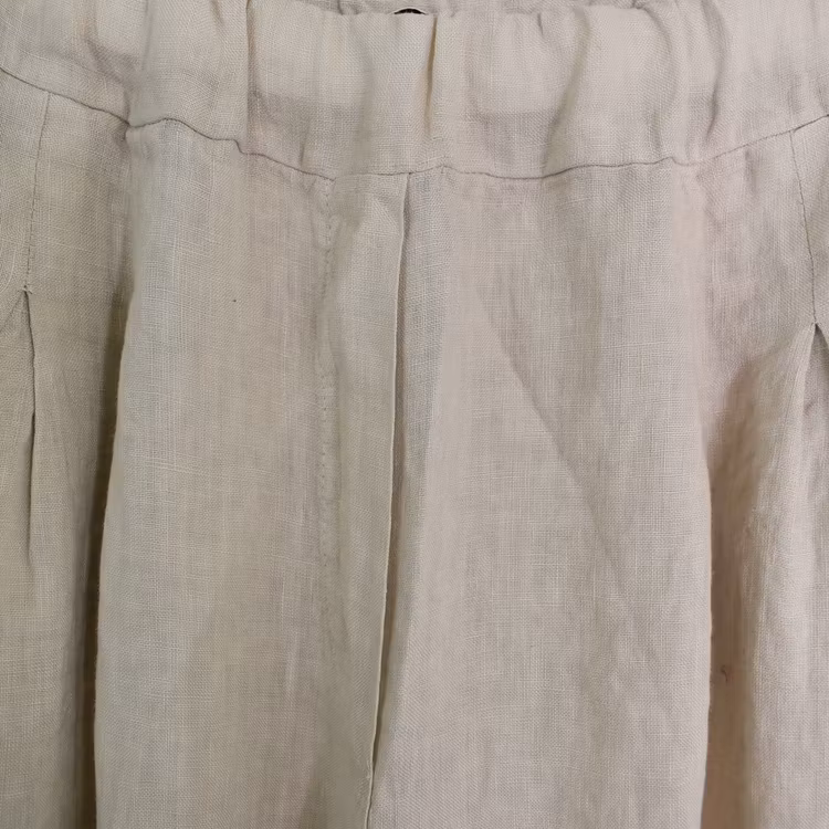 Linneshorts Fickor BEIGE
