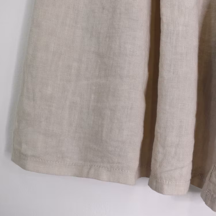 Linneshorts Fickor BEIGE