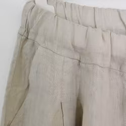 Linneshorts Fickor BEIGE