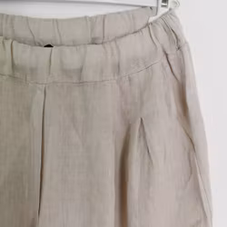 Linneshorts Fickor BEIGE