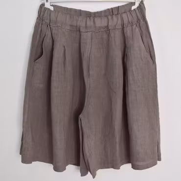 Linneshorts Fickor TAUPE