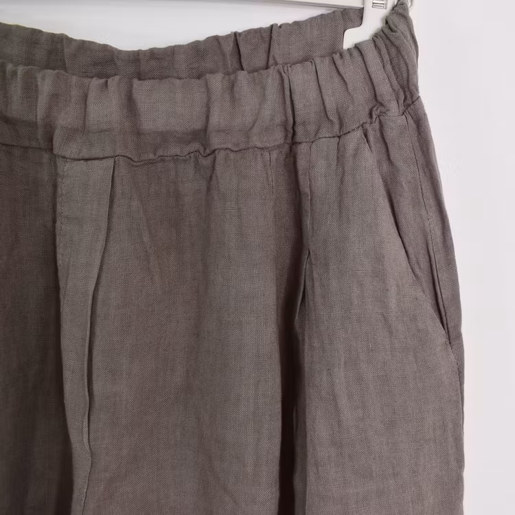 Linneshorts Fickor TAUPE