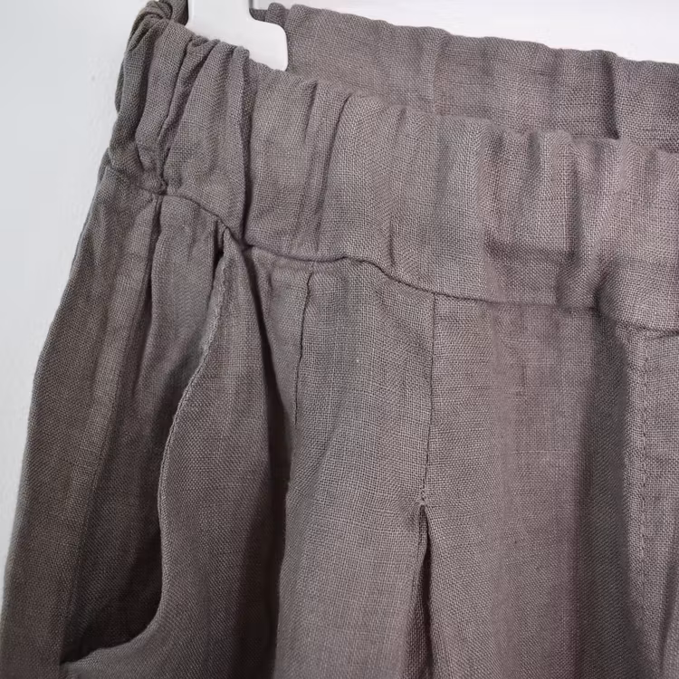 Linneshorts Fickor TAUPE