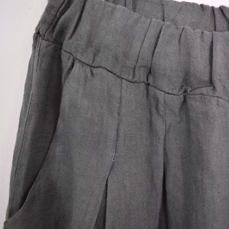 Linneshorts Fickor KAKI
