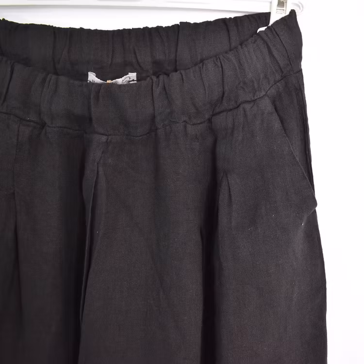 Linneshorts Fickor SVART