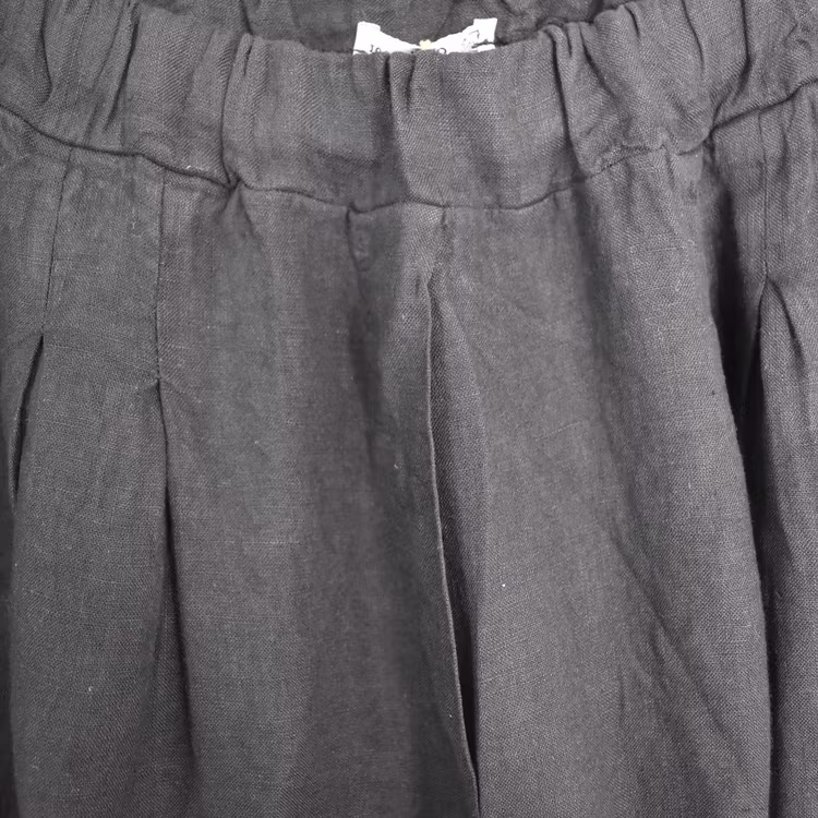 Linneshorts Fickor SVART