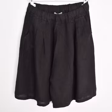 Linneshorts Fickor SVART
