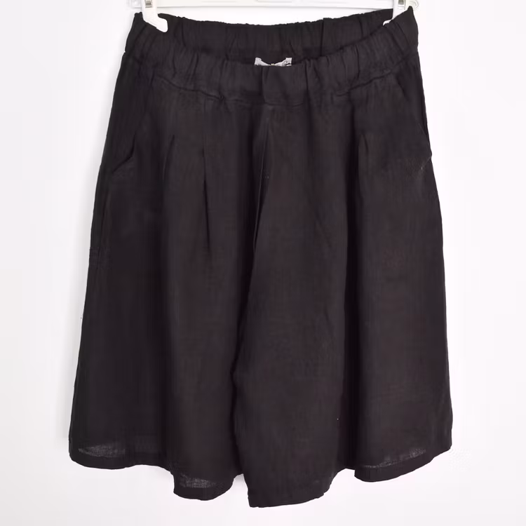 Linneshorts Fickor SVART