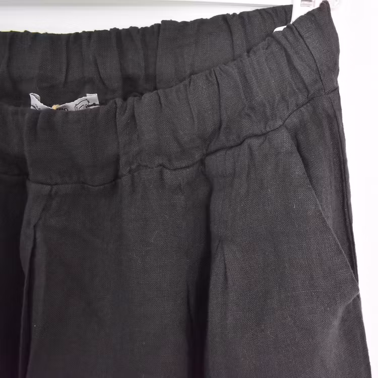 Linneshorts Fickor SVART