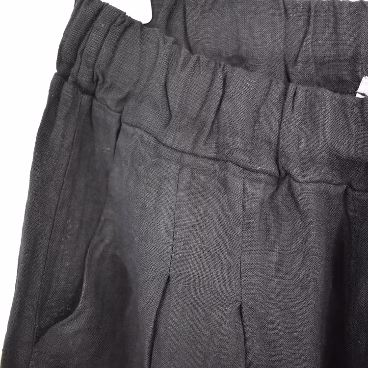 Linneshorts Fickor SVART