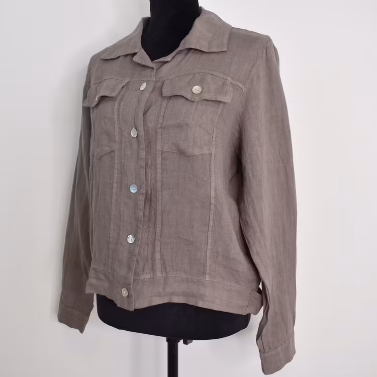 Linnejacka TAUPE
