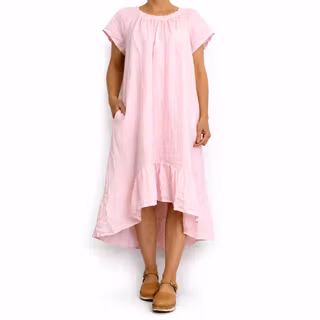 Linneklänning Volang ROSE