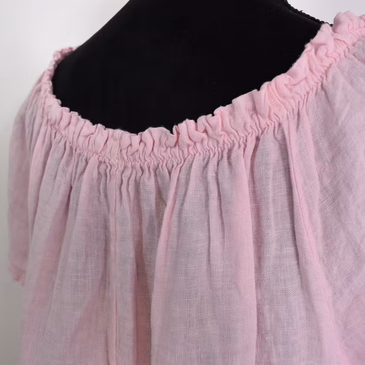 Linneklänning Volang ROSE