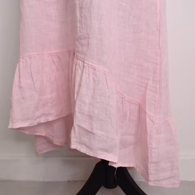 Linneklänning Volang ROSE