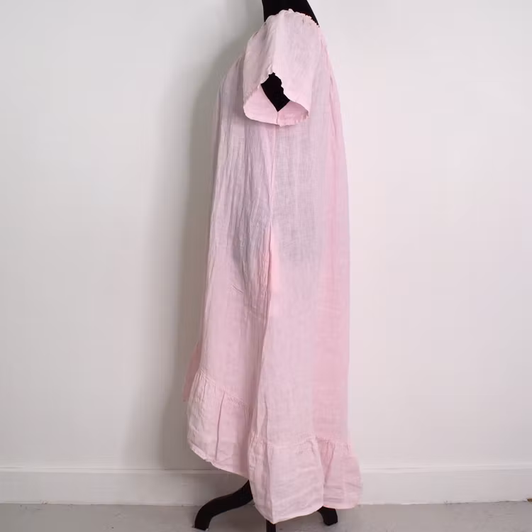 Linneklänning Volang ROSE
