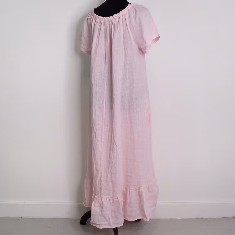Linneklänning Volang ROSE
