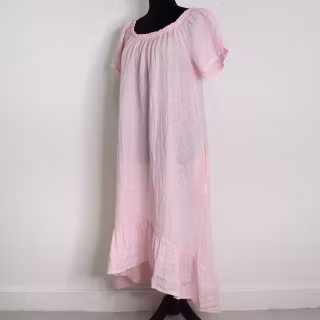 Linneklänning Volang ROSE