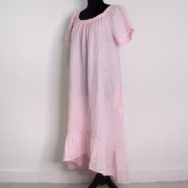 Linneklänning Volang ROSE