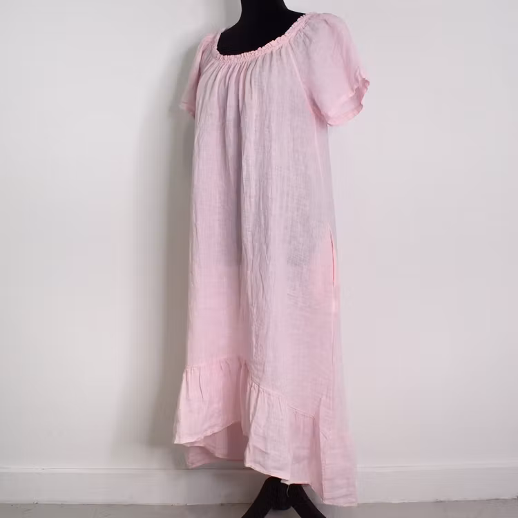 Linneklänning Volang ROSE