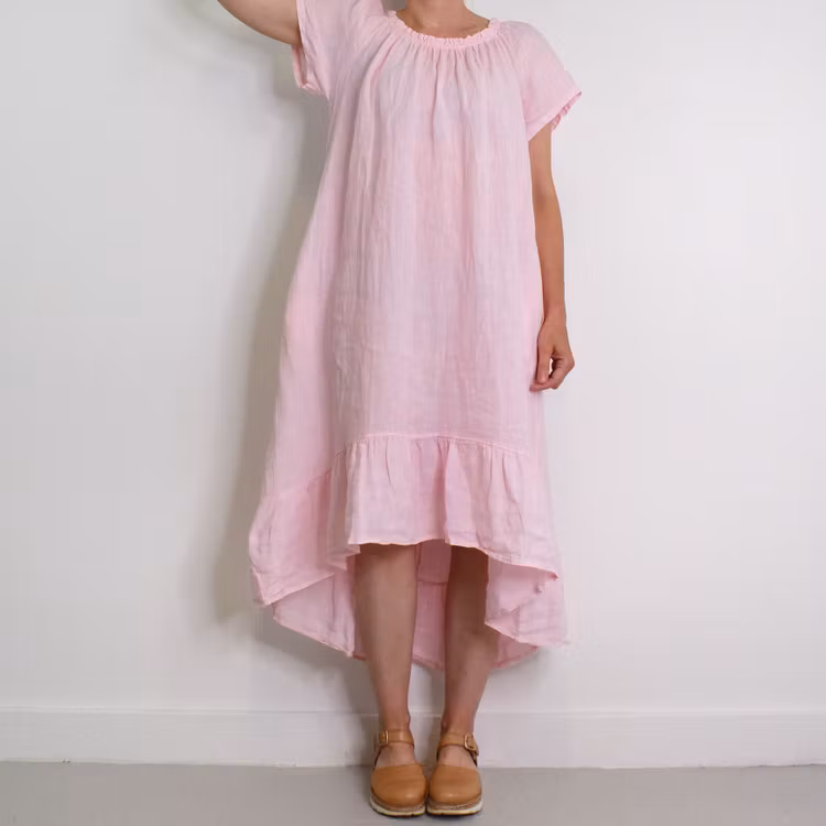 Linneklänning Volang ROSE