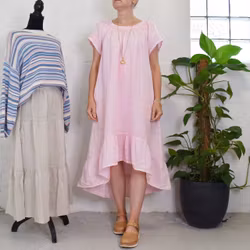 Linneklänning Volang ROSE