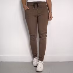 Stretchig Byxa Alva MÖRK TAUPE