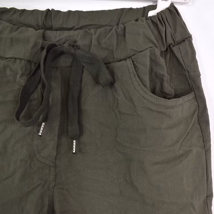 Stretchig Byxa Alva MÖRK KAKI