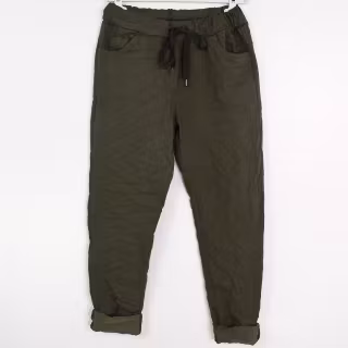 Stretchig Byxa Alva MÖRK KAKI