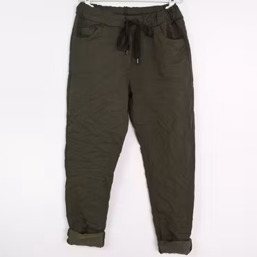 Stretchig Byxa Alva MÖRK KAKI