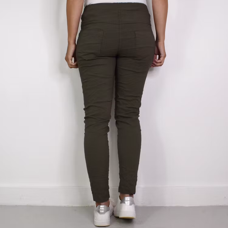 ANDRASORTERING Stretchig Byxa Alva MÖRK KAKI