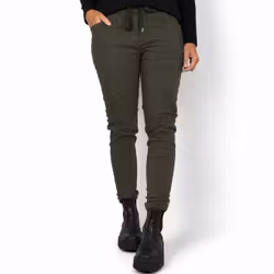 Stretchig Byxa Alva MÖRK KAKI