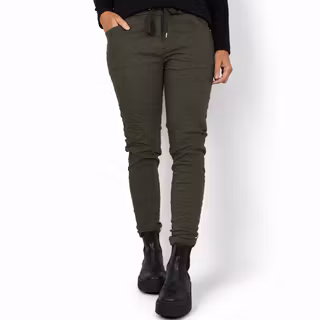 Stretchig Byxa Alva MÖRK KAKI