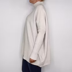 Finstickad Tröja Over Sized BEIGE - Sevenday