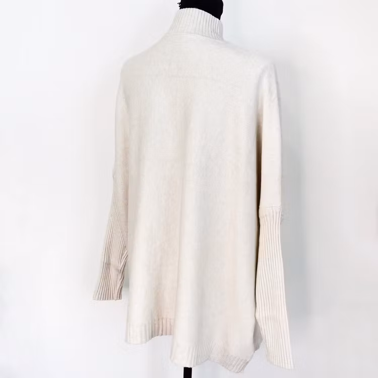 Finstickad Tröja Over Sized BEIGE - Sevenday