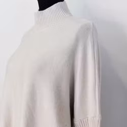 Finstickad Tröja Over Sized BEIGE - Sevenday