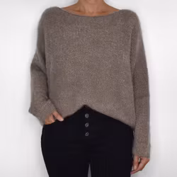 Stickad Tröja Anouk DARK FANGO - Marta du Chateau