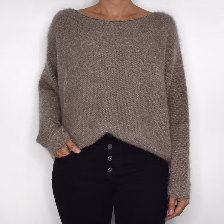 Stickad Tröja Anouk DARK FANGO - Marta du Chateau