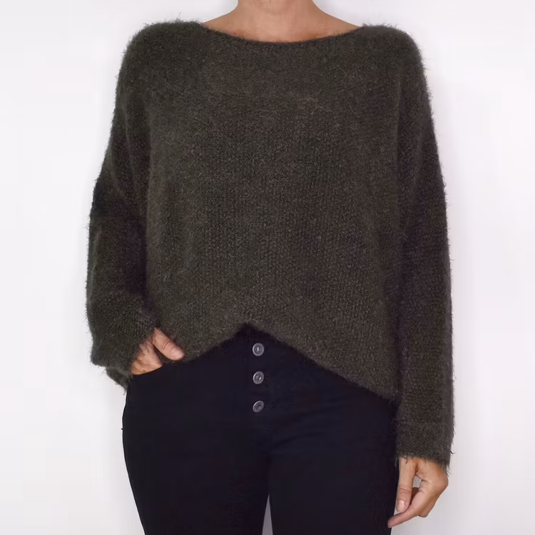 Stickad Tröja Anouk MILITARY - Marta du Chateau