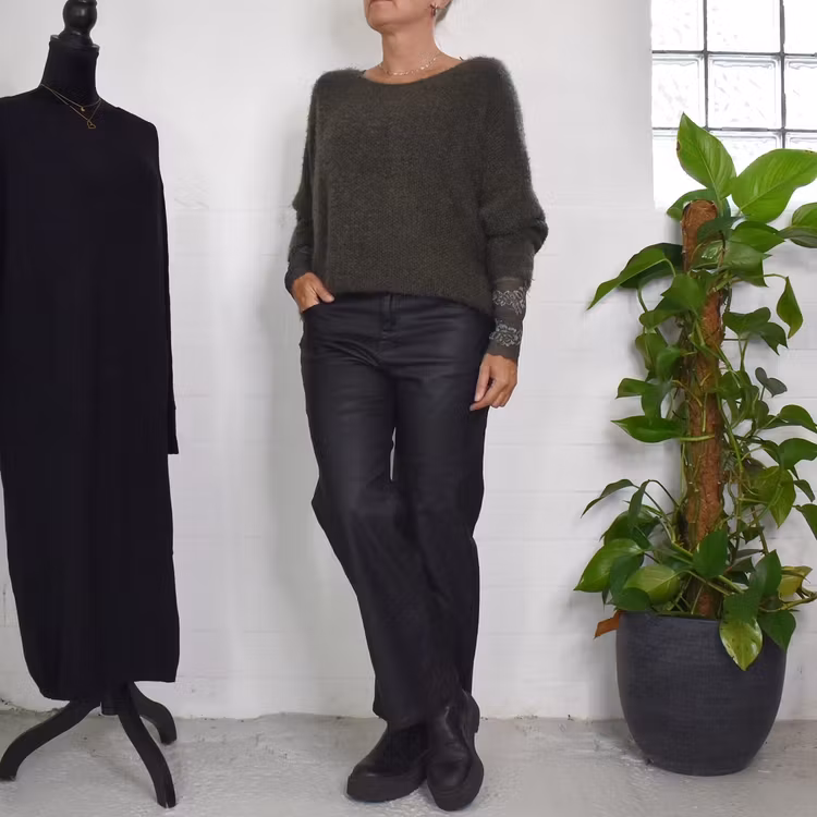 Stickad Tröja Anouk MILITARY - Marta du Chateau