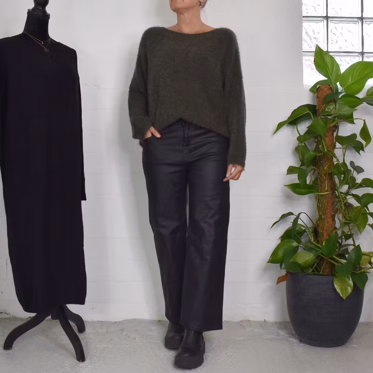Stickad Tröja Anouk MILITARY - Marta du Chateau