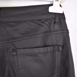 Jeans Konstskinn SVART - 3D Denim