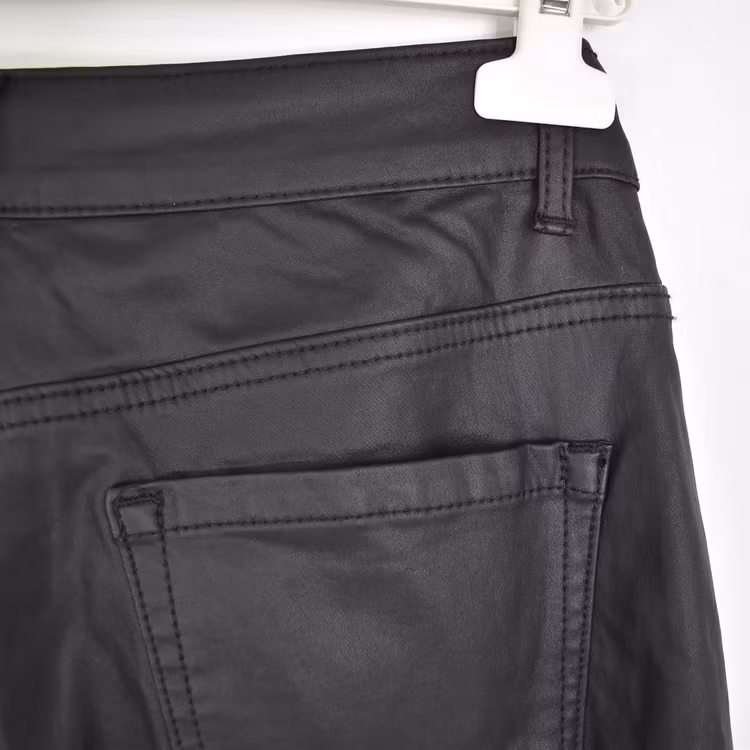 Jeans Konstskinn SVART - 3D Denim