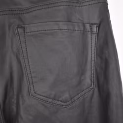 Jeans Konstskinn SVART - 3D Denim