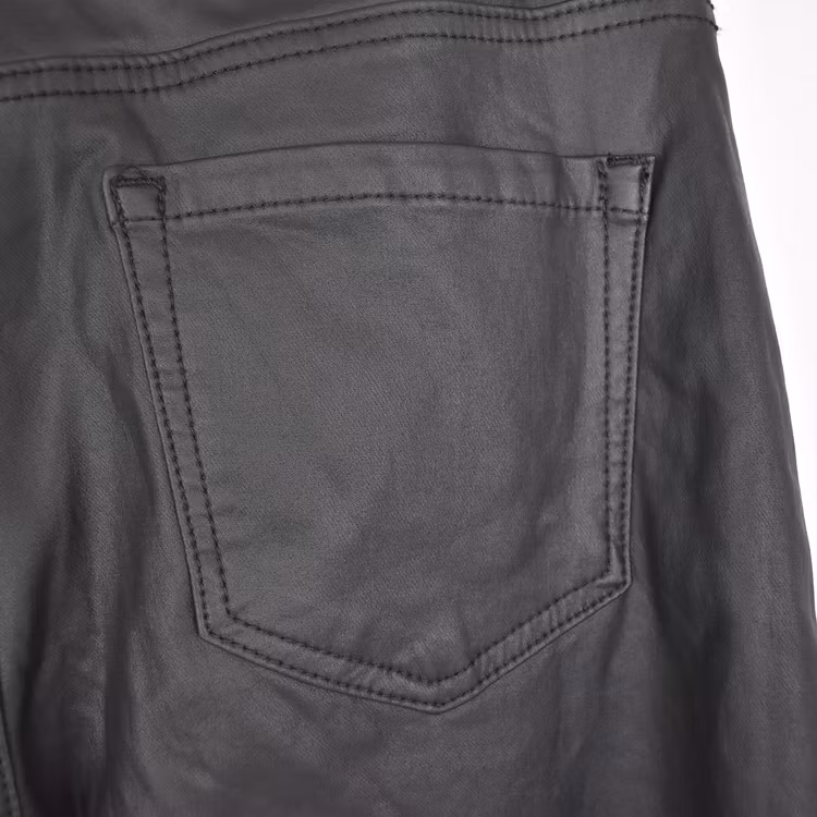 Jeans Konstskinn SVART - 3D Denim