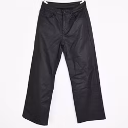 Jeans Konstskinn SVART - 3D Denim
