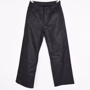 Jeans Konstskinn SVART - 3D Denim