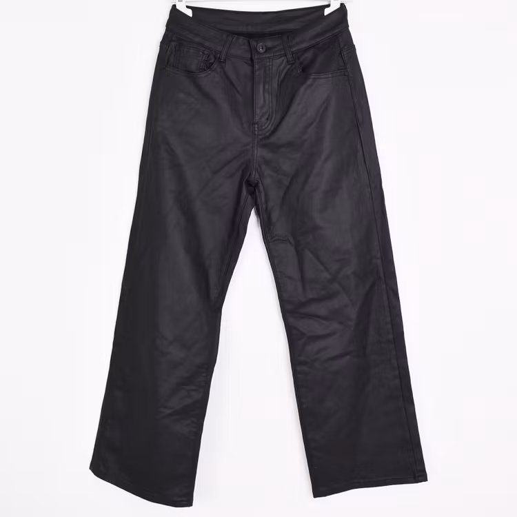 Jeans Konstskinn SVART - 3D Denim