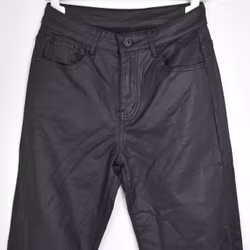 Jeans Konstskinn SVART - 3D Denim